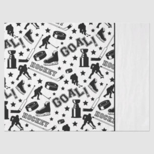 Ice Hockey Pucks Sticks Player Game Goals Sports Tissuepapier