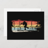 Ice Hockey Retro Briefkaart (Voorkant / Achterkant)