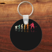 Ice Hockey Retro Evolution for Hockey Player Sleutelhanger (Voorkant)