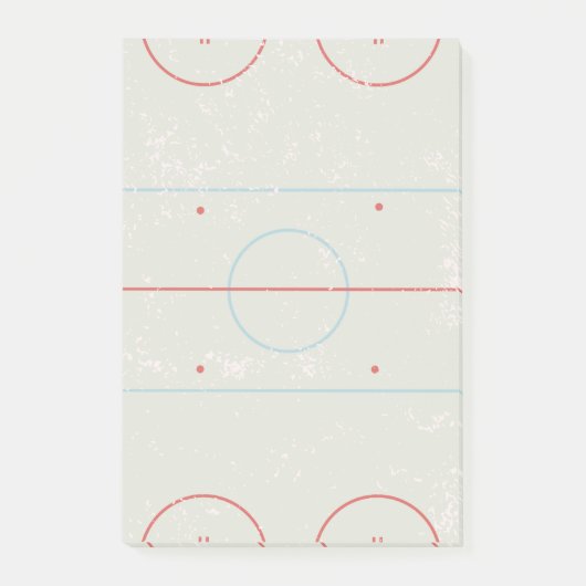 Ice Hockey Rink Disted Style Graphic Post-it® Notes (Voorkant)