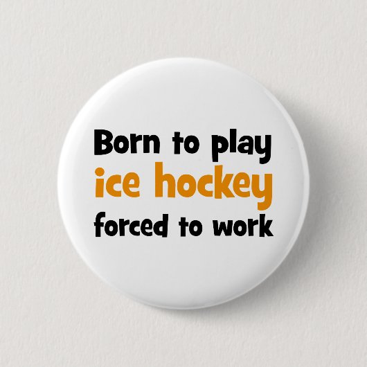 ice hockey ronde button 5,7 cm (Voorkant)