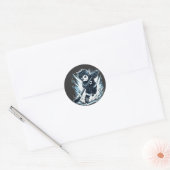 Ice Hockey Ronde Sticker (Envelop)