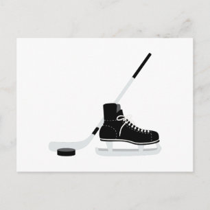 Ice Hockey Schaats Briefkaart