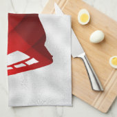 Ice Hockey schaats handdoek rood (Quarter Fold)