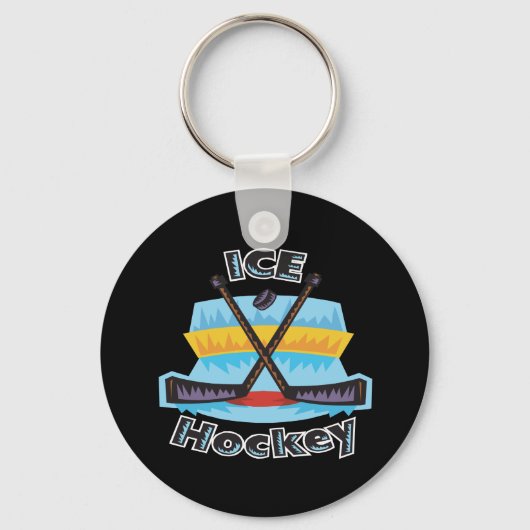 Ice Hockey Sleutelhanger (Voorkant)