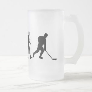 Ice Hockey-spelers team shirten Matglas Bierpul