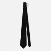 Ice Hockey Sticks Monogram Initialen Midnight Zwar Stropdas (Voorkant)