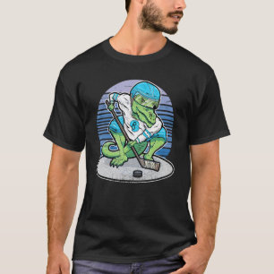 Ice Hockey T Rex voor mannen Kinder ijshockey Pla T-shirt