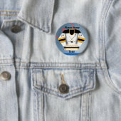 Ice Hockey Team Jersey Button (In situ)