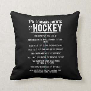 Ice Hockey Tien Geboden van Hockey Kussen