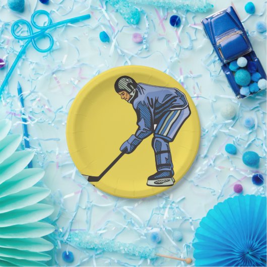 Ice Hockey Time Paper-Borden Papieren Bordje (Feest)