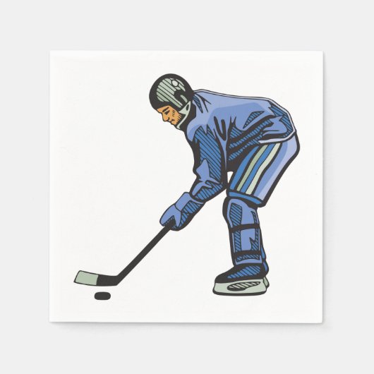 Ice Hockey Time Papieren servetten (Voorkant)