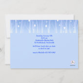 Ice Hockey Tots Invitation Kaart (Achterkant)