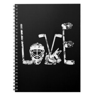 Ice Hockey Valentijnsdag Love Cute Gift Boys Girl Notitieboek