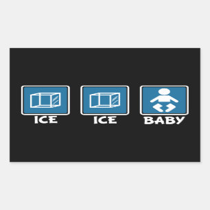 Ice Ice Baby Rechthoekige Sticker
