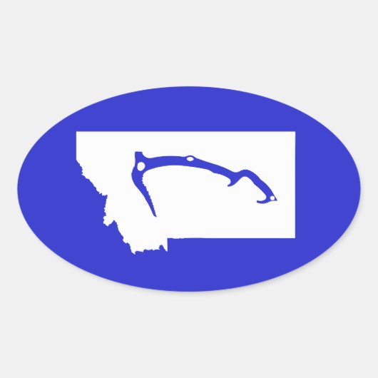 Ice Klib Montana Ovale Sticker (Voorkant)