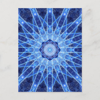 Ice Lotus Mandala Briefkaart