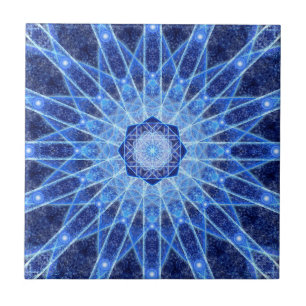 Ice Lotus Mandala Tegeltje