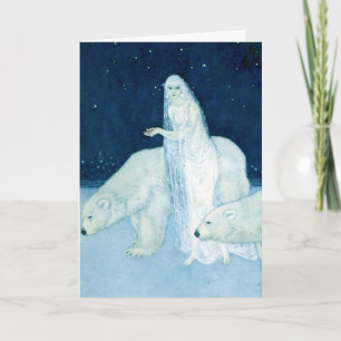 Ice Maiden Fine Art Waterverf Kaart