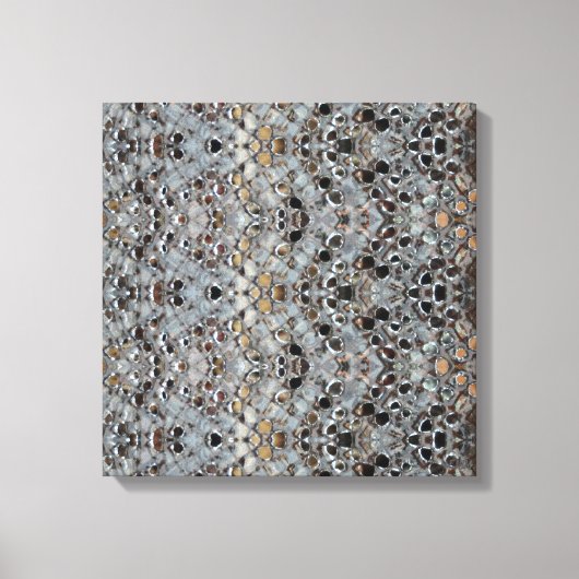 Ice Metal Fire II Stretched Canvas Print (Voorkant)