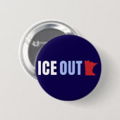 ICE OUT Anti Trump Ronde Button 5,7 Cm (Voorkant /achterkant)