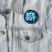 "ICE OUT" protestknop Ronde Button 5,7 Cm (In situ)