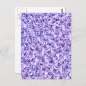 Ice Paarse Diamond Crystals Decor Briefkaart (Voorkant / Achterkant)