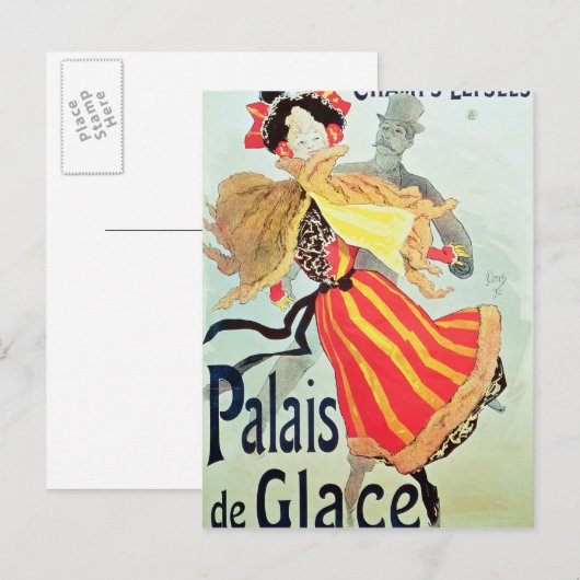 Ice Palace', Champs Elyses, Parijs, 1893 Briefkaart (Voorkant / Achterkant)