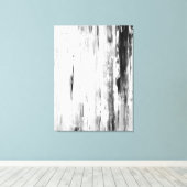 'Ice Pick' Abstracte kunst in zwart-wit Canvas Afdruk (Insitu (Houten vloer))