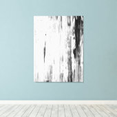 'Ice Pick' Abstracte kunst in zwart-wit Canvas Afdruk (Insitu (Houten vloer))