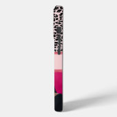 Ice Pink Leopard Print Photo Collage Case-Mate iPhone Case (Achterkant / Links)