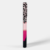 Ice Pink Leopard Print Photo Collage Case-Mate iPhone Case (Achterkant / Rechts)