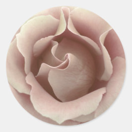 ICE PINK Rose - Huwelijksenvelop Seal Ronde Sticker