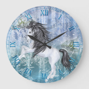 Ice Pony 2 wandklok Grote Klok
