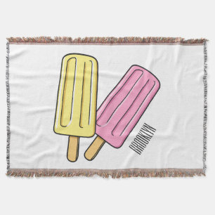 Ice pop cartoon illustratie deken