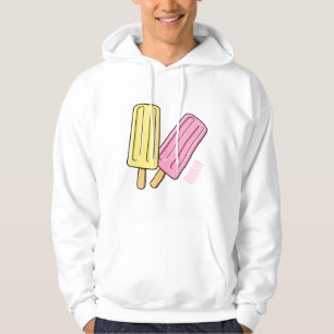Ice pop cartoon illustratie hoodie