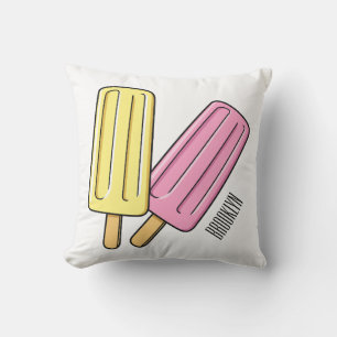 Ice pop cartoon illustratie kussen