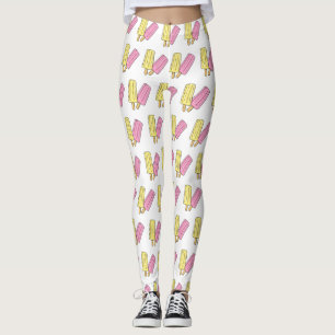 Ice pop cartoon illustratie leggings