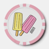 Ice pop cartoon illustratie poker chips (Voorkant)
