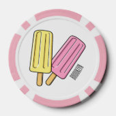 Ice pop cartoon illustratie poker chips (Achterkant)