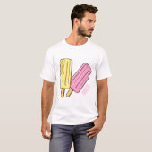 Ice pop cartoon illustratie t-shirt (Voorkant volledig)