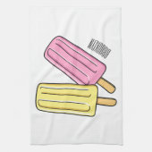 Ice pop cartoon illustratie theedoek (Verticaal)