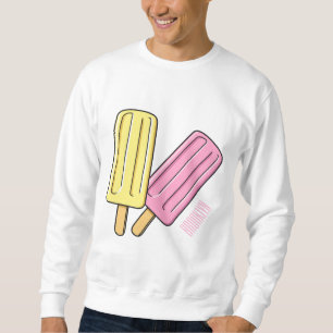 Ice pop cartoon illustratie trui