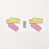 Ice pop cartoon illustratie yogamat (Voorkant (horizontaal))