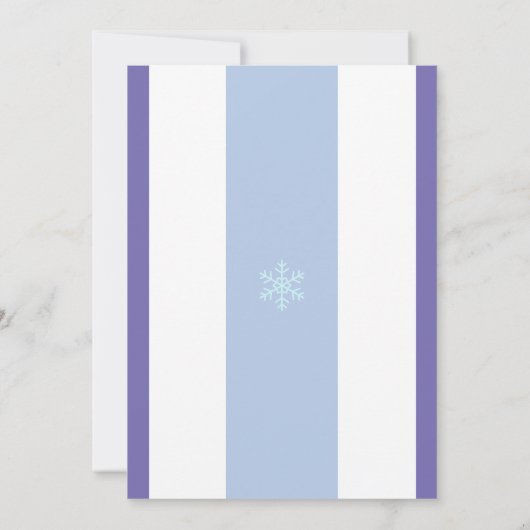 Ice Princess 4e anniversaire Invitation | Modèle (Dos)