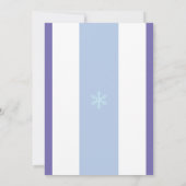 Ice Princess 4e verjaardag | Sjabloon Kaart (Achterkant)