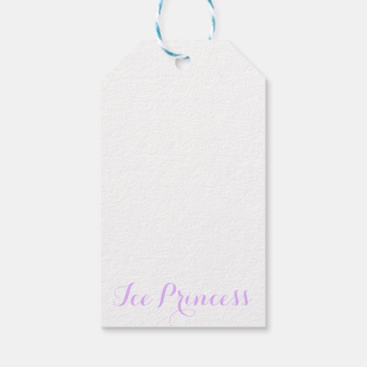 Ice Princess Cadeaulabel (Achterkant)