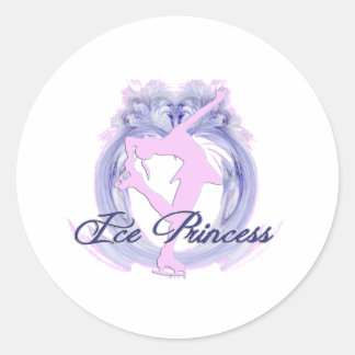 Ice Princess Pink/Paars Ronde Sticker