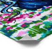 Ice Princess Snow Owl Winter Fantasy Fairy Art Poster (Hoek)