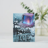 Ice protest typography briefkaart (Staand voorkant)